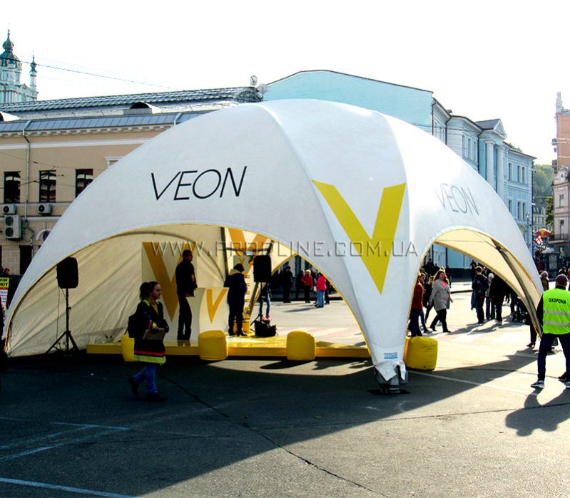 Брендирование уличного шатра Veon